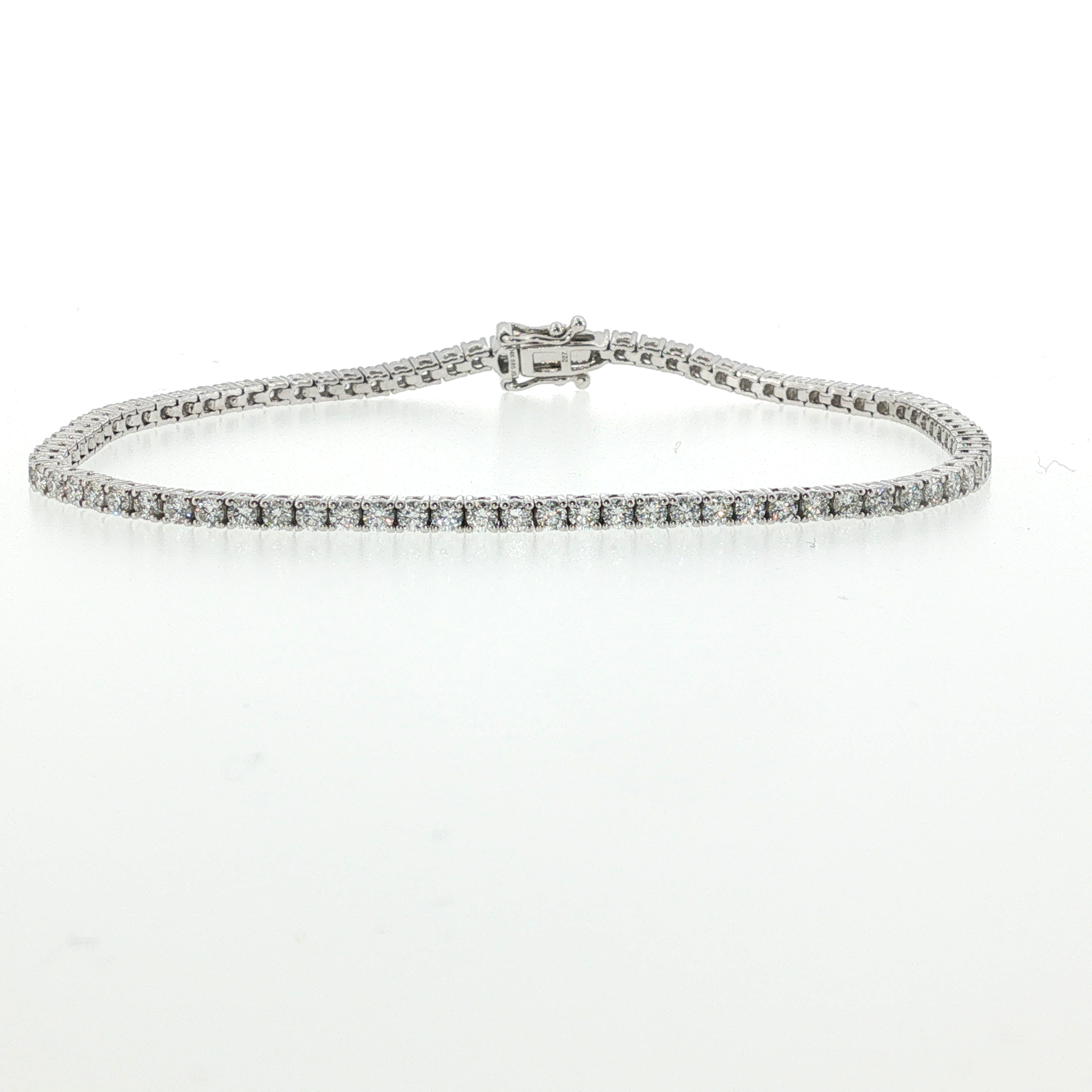 Springer's Forever 14K White Gold Diamond Tennis Bracelet - 2.40ctw, 7"
