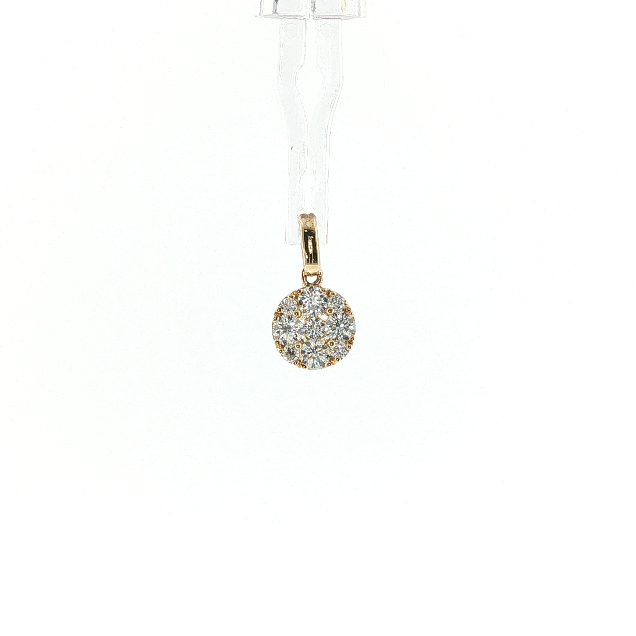 Springer's Forever 14K Yellow Gold Diamond Cluster Pendant - 0.50ctw