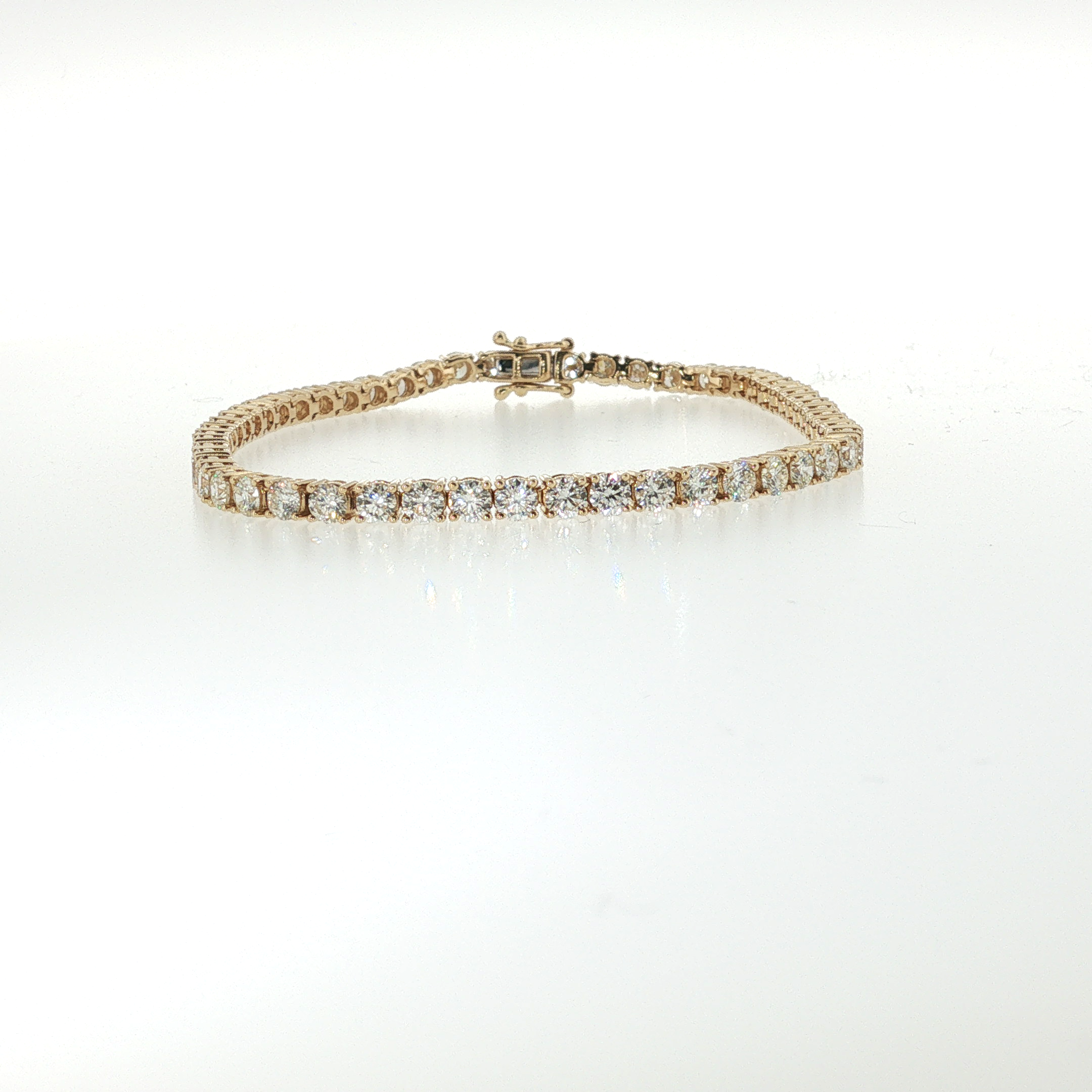 Springer's Forever 14K Yellow Gold Diamond Tennis Bracelet - 5.76ctw, 7"