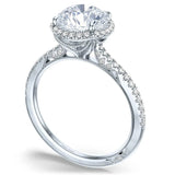 Tacori Engagement Engagement Ring Tacori 18k White Gold Diamond Halo Semi-Mounting