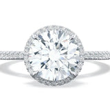 Tacori Engagement Engagement Ring Tacori 18k White Gold Diamond Halo Semi-Mounting