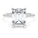 Tacori Engagement Engagement Ring Tacori 18k White Gold Founder's Collection Emerald Solitaire Engagement Ring Mounting