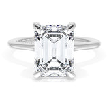 Tacori Engagement Engagement Ring Tacori 18k White Gold Founder's Collection Emerald Solitaire Engagement Ring Mounting