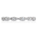 Tacori Engagement Wedding Band Tacori 18k White Gold Marquise Diamond Band - .36ctw
