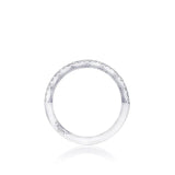 Tacori Engagement Wedding Band Tacori 18k White Gold Pavé Diamond Wedding Band – .51ctw