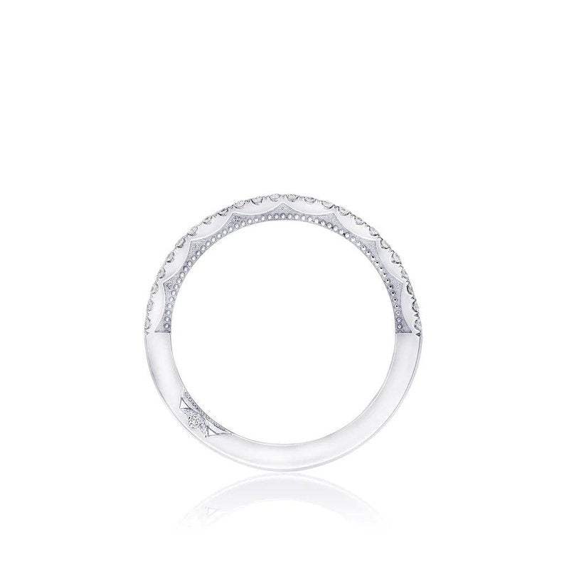 Tacori Engagement Wedding Band Tacori 18k White Gold Pavé Diamond Wedding Band – .51ctw