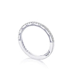 Tacori Engagement Wedding Band Tacori 18k White Gold Pavé Diamond Wedding Band – .51ctw