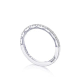 Tacori Engagement Wedding Band Tacori 18k White Gold Pavé Diamond Wedding Band – .51ctw