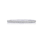 Tacori Engagement Wedding Band Tacori 18k White Gold Pavé Diamond Wedding Band – .51ctw