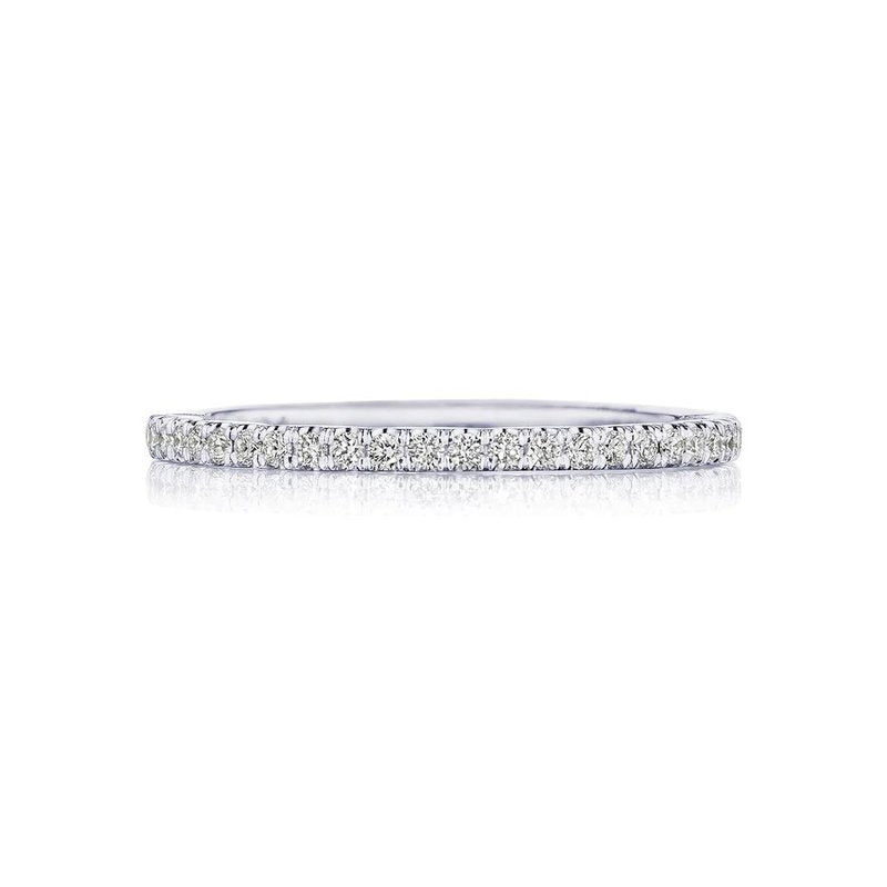 Tacori Engagement Wedding Band Tacori 18k White Gold Pavé Diamond Wedding Band – .51ctw