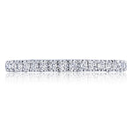 Tacori Engagement Wedding Band Tacori 18k White Gold Petite Crescent Diamond Band - .55ctw
