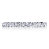 Tacori Engagement Wedding Band Tacori 18k White Gold Petite Crescent Diamond Band - .55ctw
