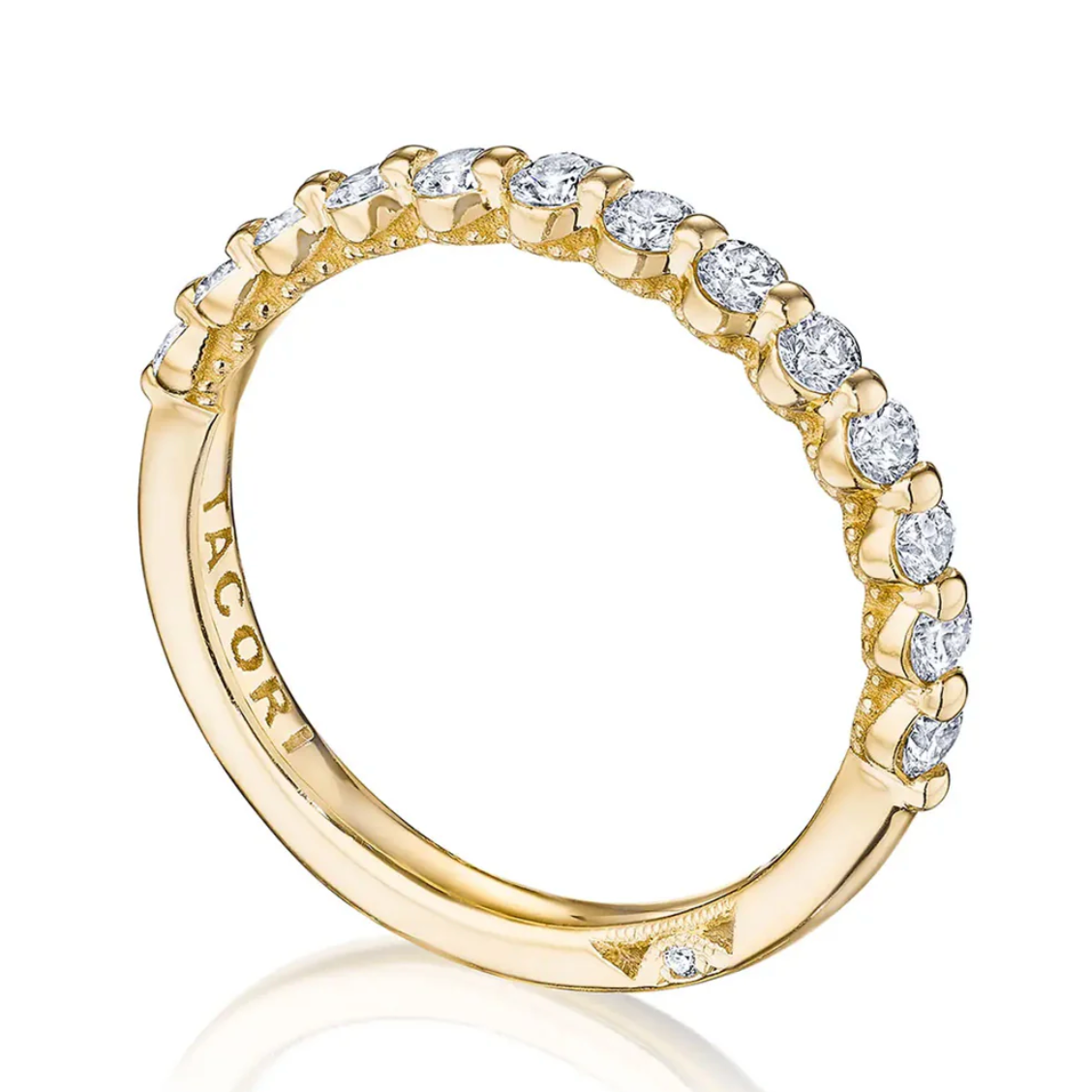 Tacori Engagement Wedding Band Tacori 18k White Gold Round Diamond Band - .44ctw