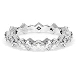 Tacori Engagement Wedding Band Tacori 18K White Gold Sculpted Crescent Diamond Band