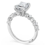 Tacori Engagement Engagement Ring Tacori 18k White Gold Sculpted Crescent Emerald Engagement Ring Mounting