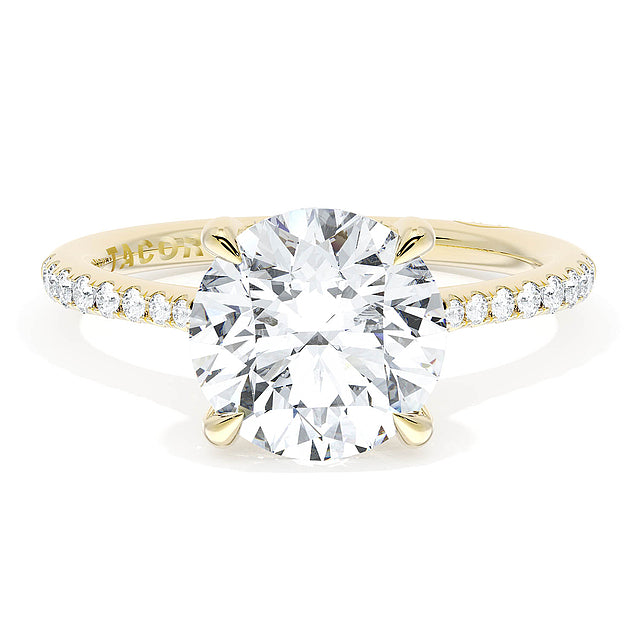 Tacori Engagement Engagement Ring Tacori 18k Yellow Gold Founder's Collection Engagement Round Stone Ring Mounting