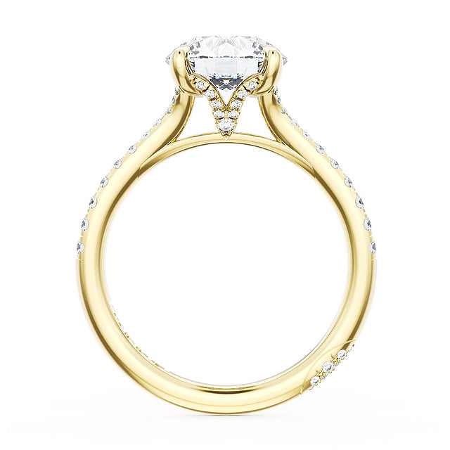 Tacori Engagement Engagement Ring Tacori 18k Yellow Gold Founder's Collection Engagement Round Stone Ring Mounting
