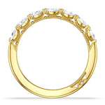 Tacori Engagement Wedding Band Tacori 18k Yellow Gold Sculpted Crescent Pear Diamond Band - .36ctw
