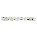 Tacori Engagement Wedding Band Tacori 18k Yellow Gold Sculpted Crescent Pear Diamond Band - .36ctw