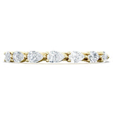 Tacori Engagement Wedding Band Tacori 18k Yellow Gold Sculpted Crescent Pear Diamond Band - .36ctw