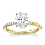 Tacori Engagement Engagement Ring Tacori 18k Yellow Gold Simply Tacori Oval Diamond Engagement Ring Mounting