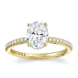 Tacori Engagement Engagement Ring Tacori 18k Yellow Gold Simply Tacori Oval Diamond Engagement Ring Mounting