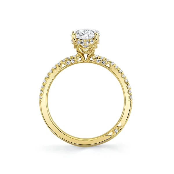 Tacori Engagement Engagement Ring Tacori 18k Yellow Gold Simply Tacori Oval Diamond Engagement Ring Mounting