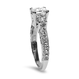 Tacori Engagement Engagement Ring Tacori Estate Platinum Classic Crescent Princess-Cut Diamond Ring 4.75