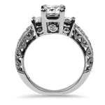 Tacori Engagement Engagement Ring Tacori Estate Platinum Classic Crescent Princess-Cut Diamond Ring 4.75