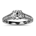 Tacori Engagement Engagement Ring Tacori Estate Platinum Reverse Crescent 1.06ct Diamond Ring 6