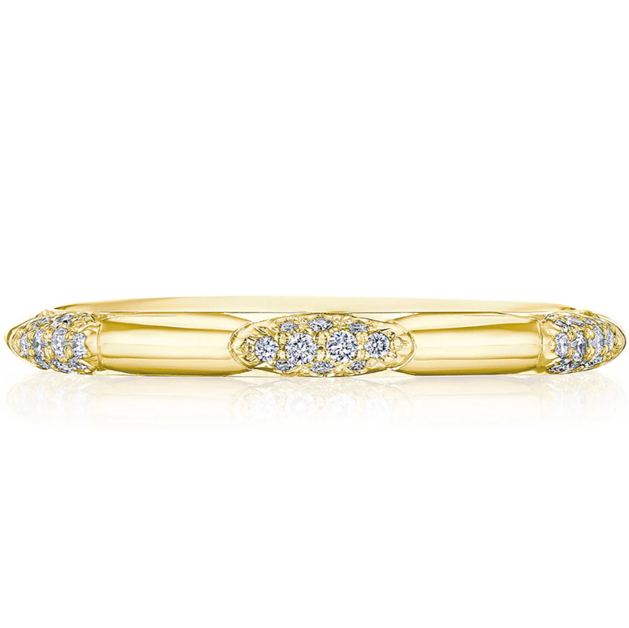 Tacori Engagement Wedding Band Tacori Founder’s 18K Yellow Gold  Diamond Eternity Band