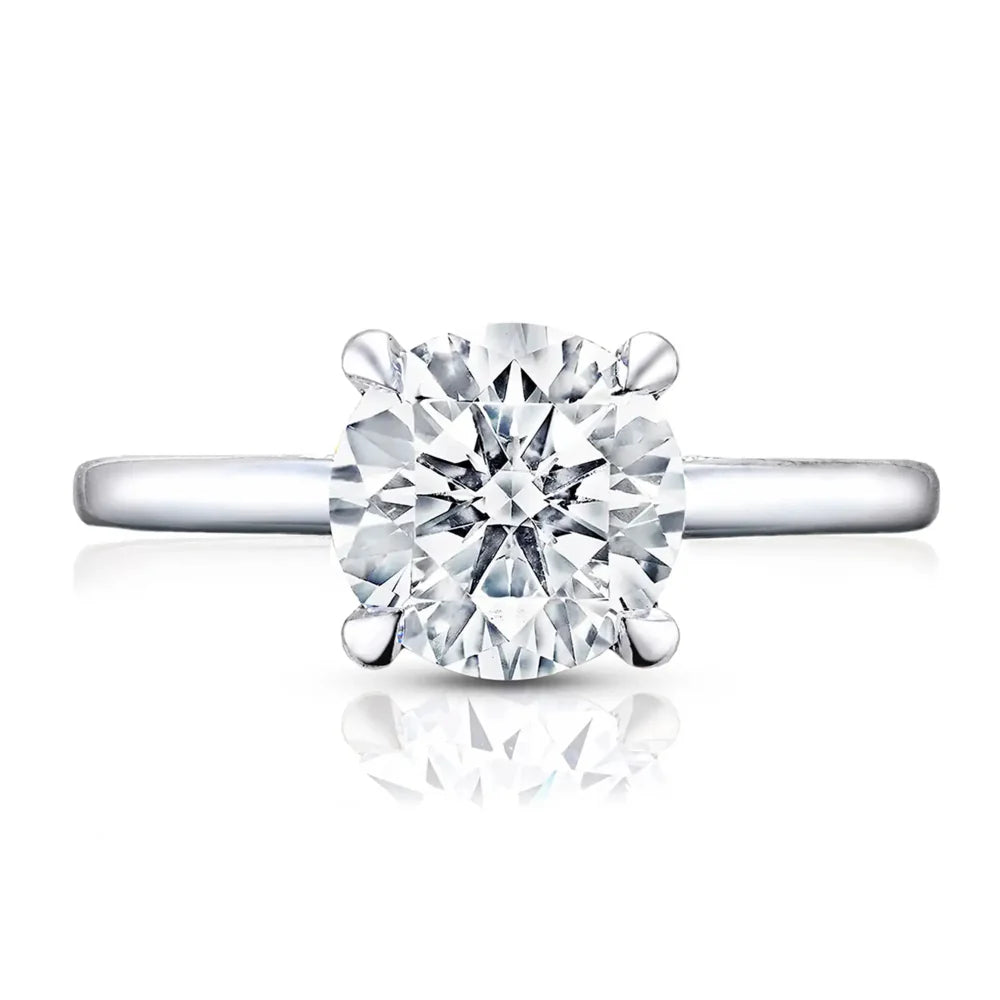 Tacori Engagement Engagement Ring Tacori Platinum Four-Prong Round Engagement Ring Mounting 5.75