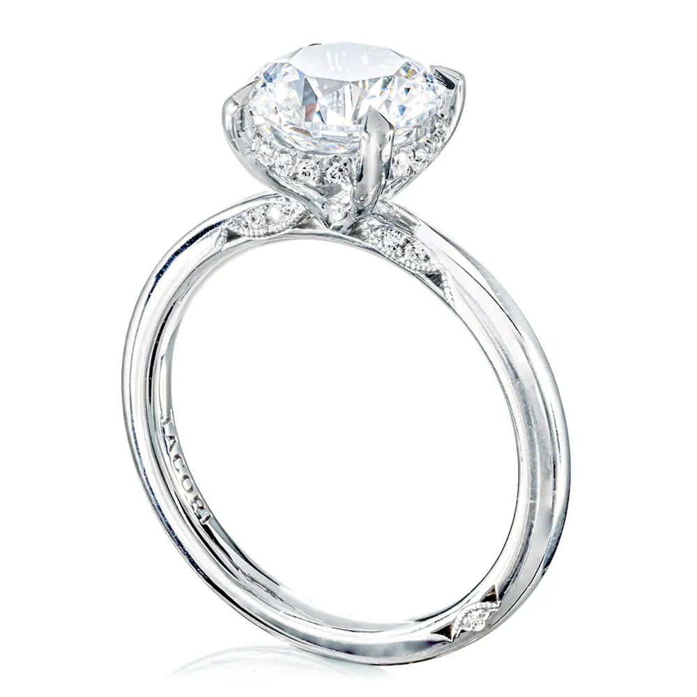 Tacori Engagement Engagement Ring Tacori Platinum Four-Prong Round Engagement Ring Mounting 5.75