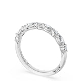 Tacori Wedding Band Tacori 18k White Gold Marquise and Round Diamond Band