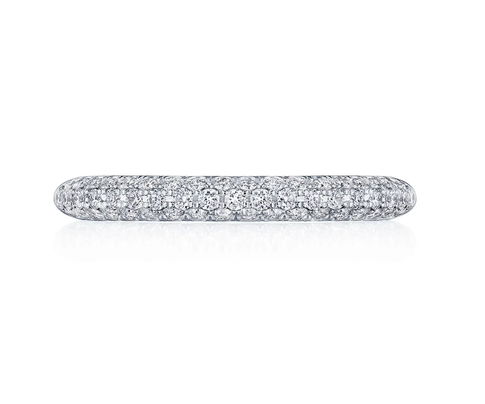 Tacori Wedding Band Tacori Platinum "Founder's Collection RoyalT Triple Row" Diamond Wedding Band 6.5