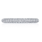 Tacori Wedding Band Tacori Platinum "Founder's Collection RoyalT Triple Row" Diamond Wedding Band 6.5