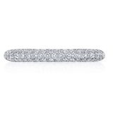 Tacori Wedding Band Tacori Platinum "Founder's Collection RoyalT Triple Row" Diamond Wedding Band 6.5