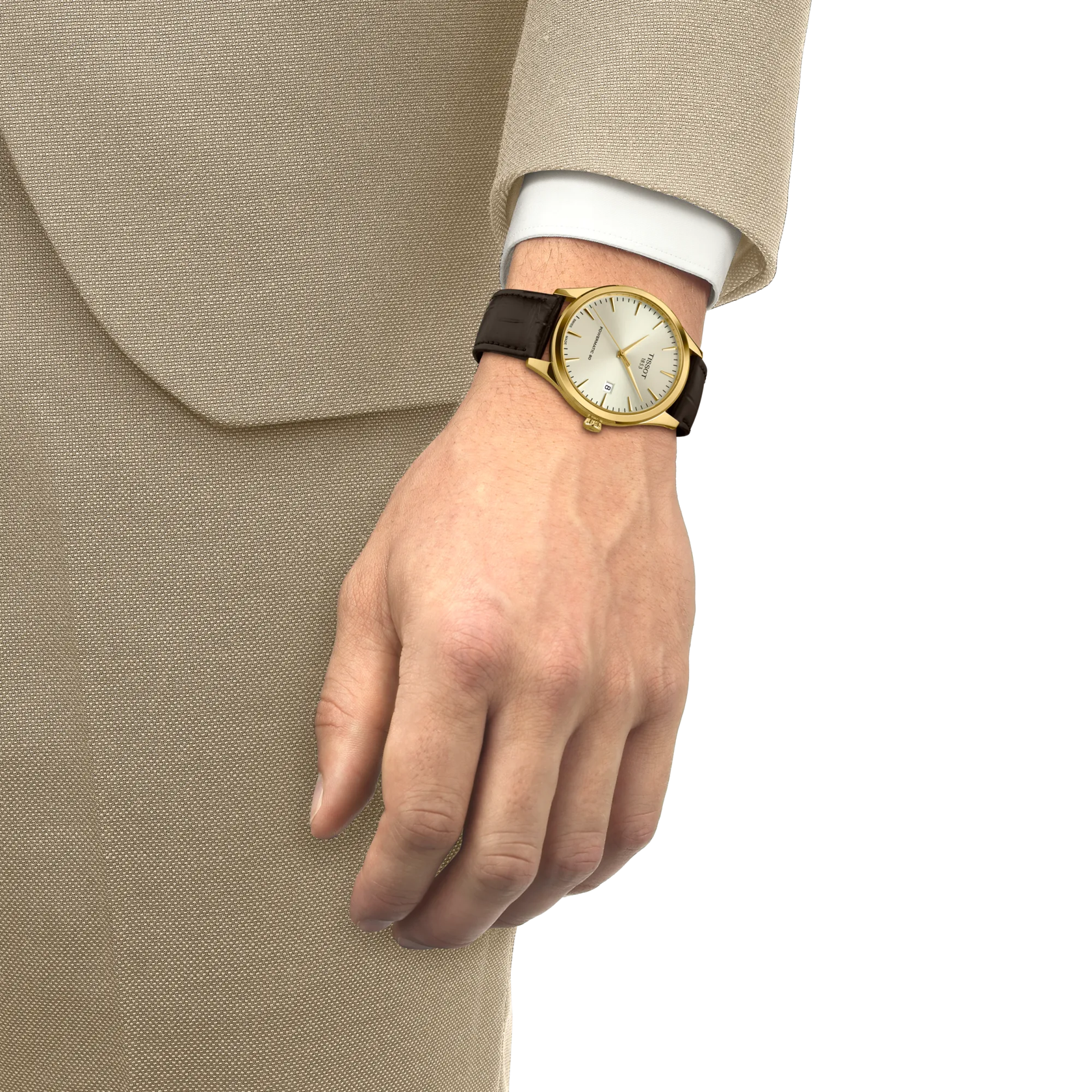 Tissot Watch Tissot Classic Dream Wristwatch, Ivory Dial, 40mm (T1584073626100)