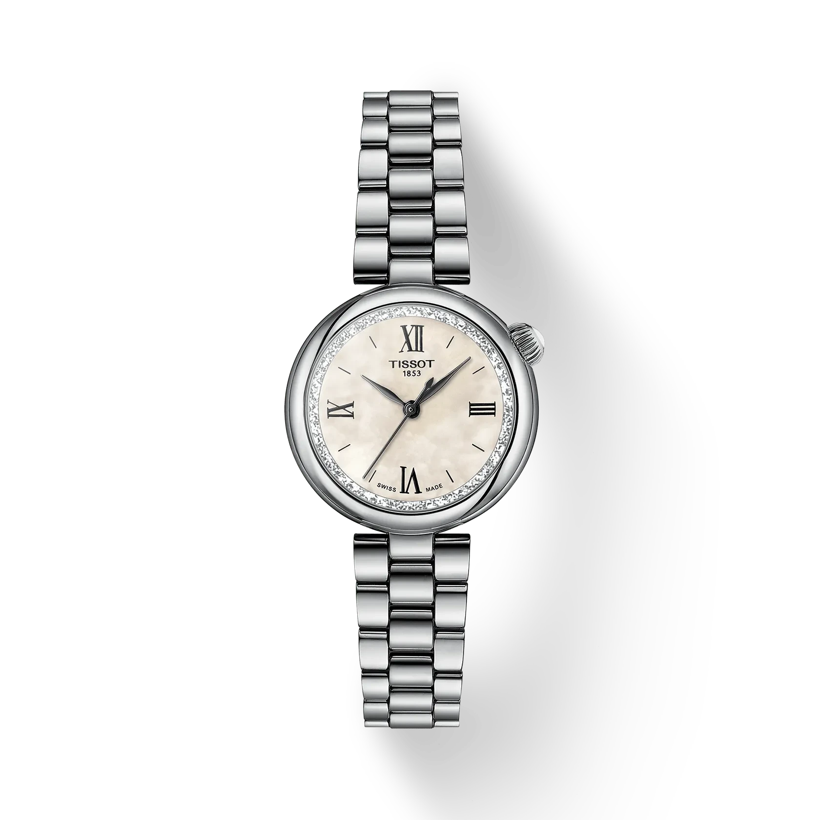 Tissot Watch Tissot Desir Wristwatch, White Mother-of-Pearl Dial 28mm (T1520101111800)