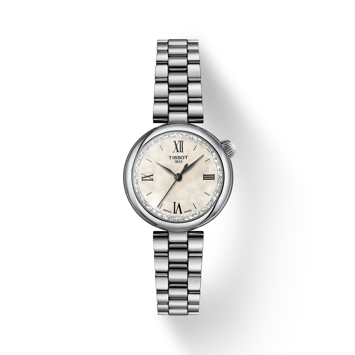 NWT Tissot Automatic Diamond White Mother of Pearl Dial Ladies Watch Tissot PRX 25mm Ladies Watch White Mother Of Pearl  main image 3