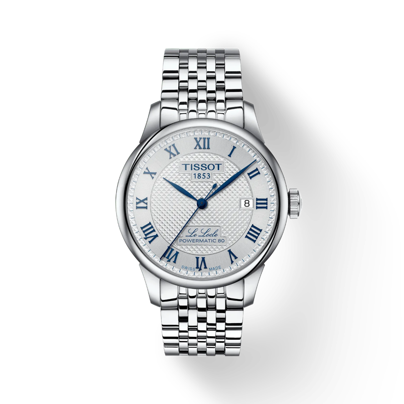 Tissot Watch Tissot Le Locle Powermatic 80 20th Anniversary Wristwatch, Silver Dial, 39.3mm (T0064071103303)