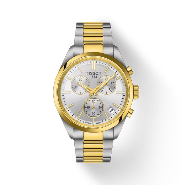 Tissot PR 100 Chronograph Wristwatch, Silver Dial, 40mm
