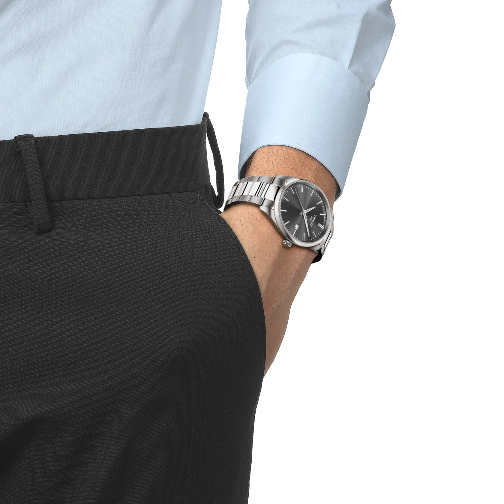 Tissot Watch Tissot PR 100 Grey Dial, 40mm (T1504101108100)