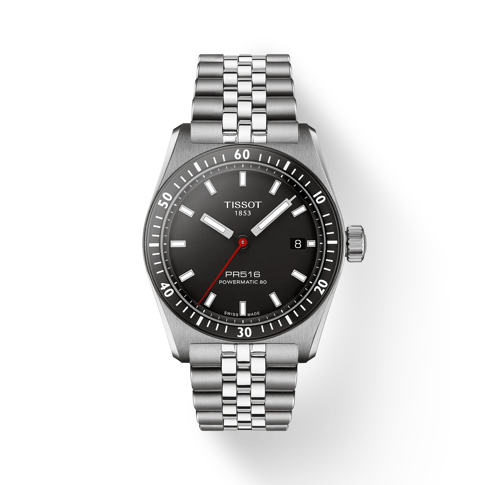 Tissot Watch Tissot PR516 Powermatic 80, Black Dial, 30mm (T1494071105100)