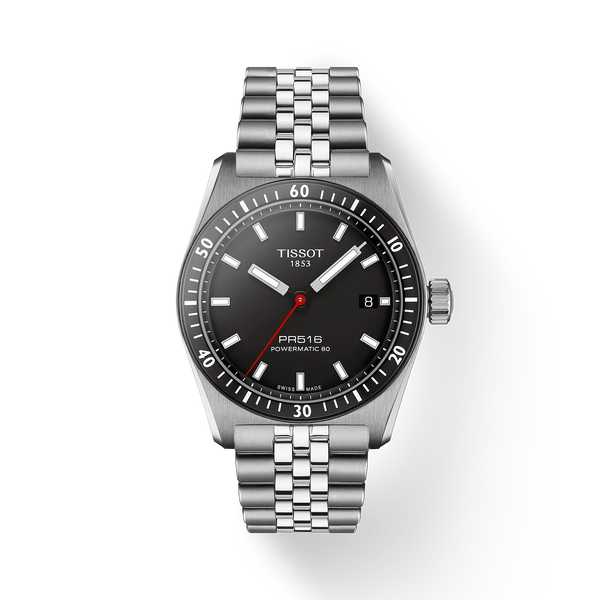 Tissot PR516 Powermatic 80, Black Dial, 38mm (T1494071105100