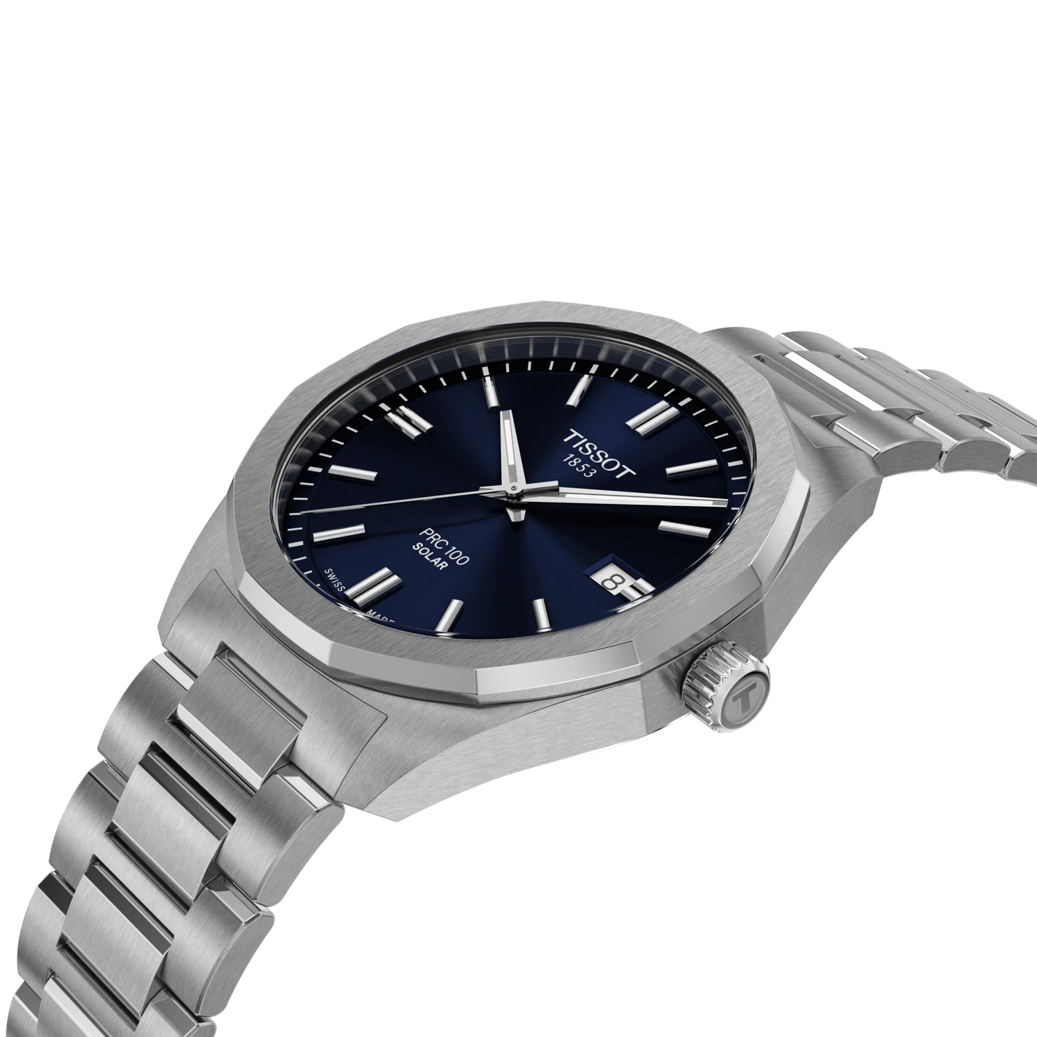 Tissot Watch Tissot PRC 100 Solar Blue Dial, 39mm (T1514221104100)