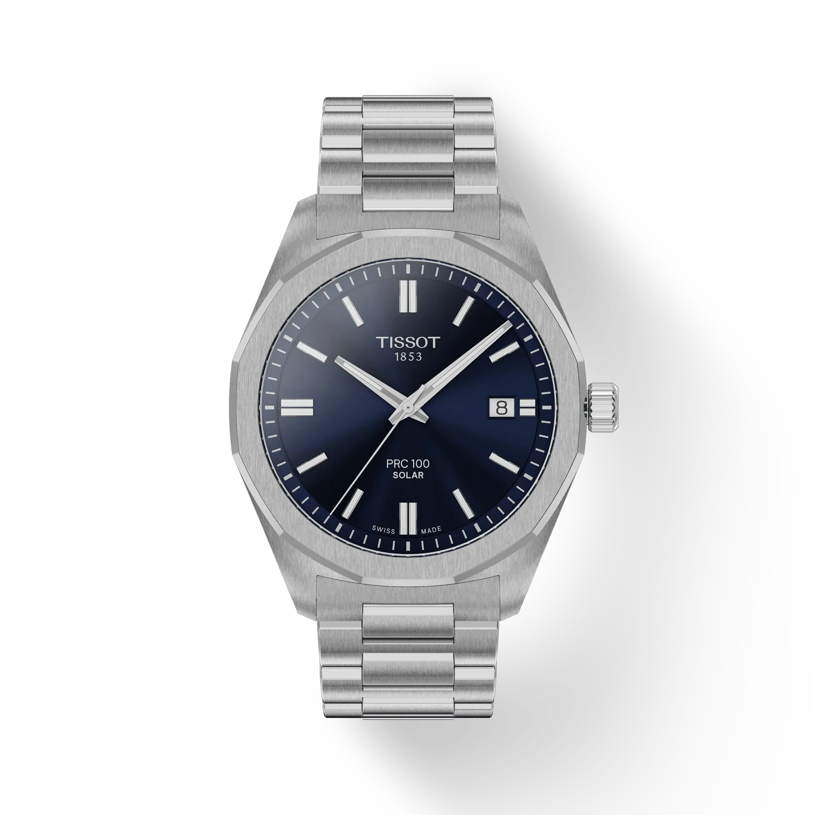 Tissot Watch Tissot PRC 100 Solar Blue Dial, 39mm (T1514221104100)