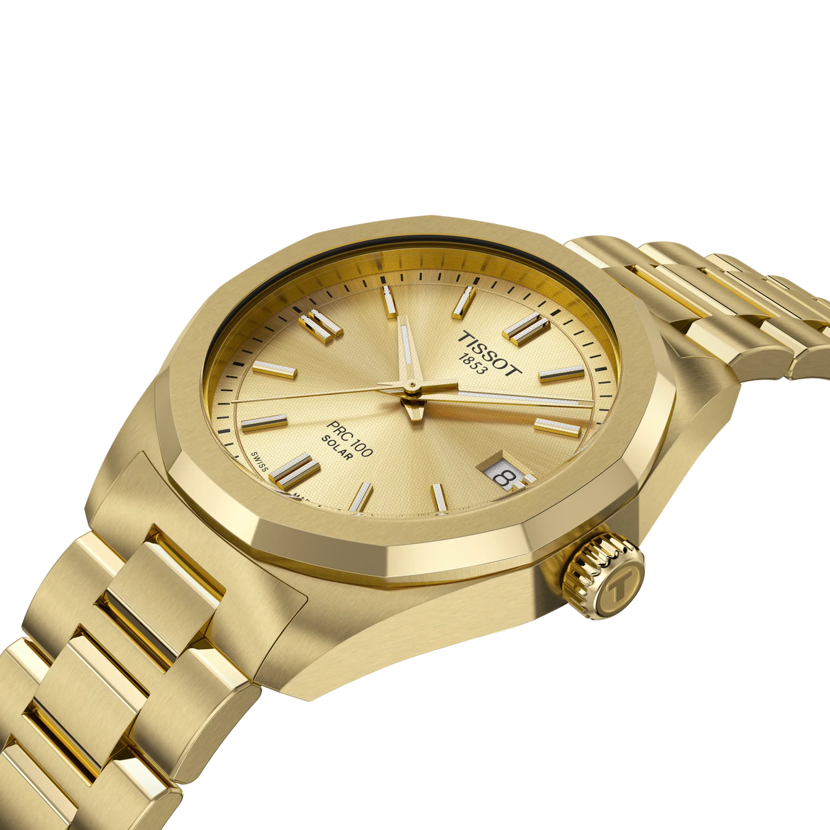 Tissot Watch Tissot PRC 100 Solar Champagne Dial, 34mm (T1518223302100)