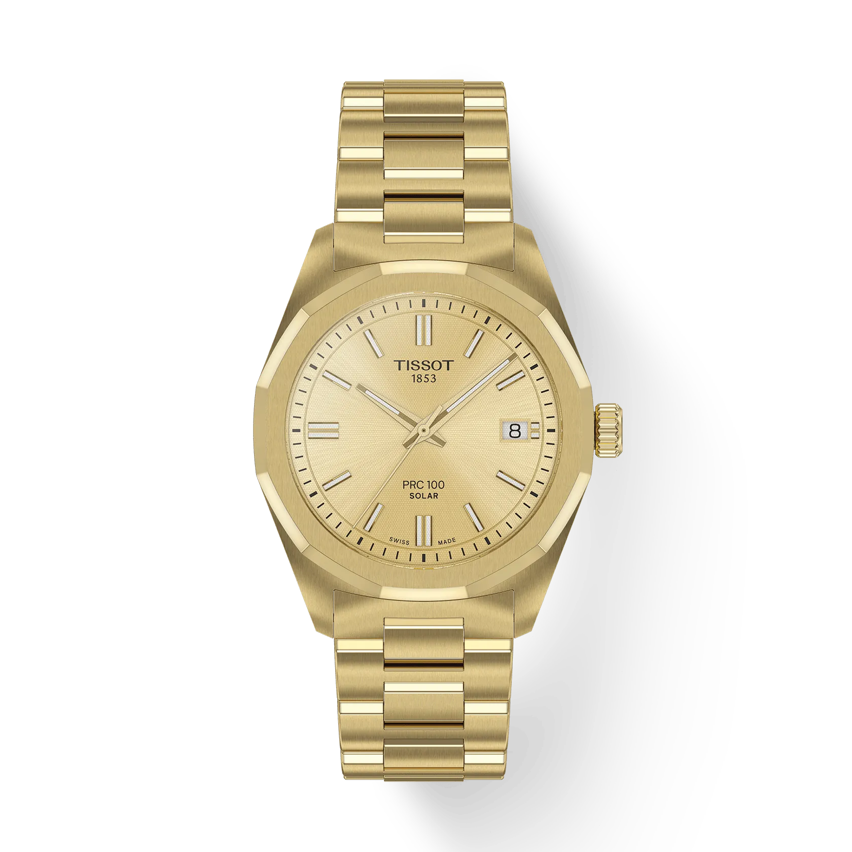 Tissot Watch Tissot PRC 100 Solar Champagne Dial, 34mm (T1518223302100)