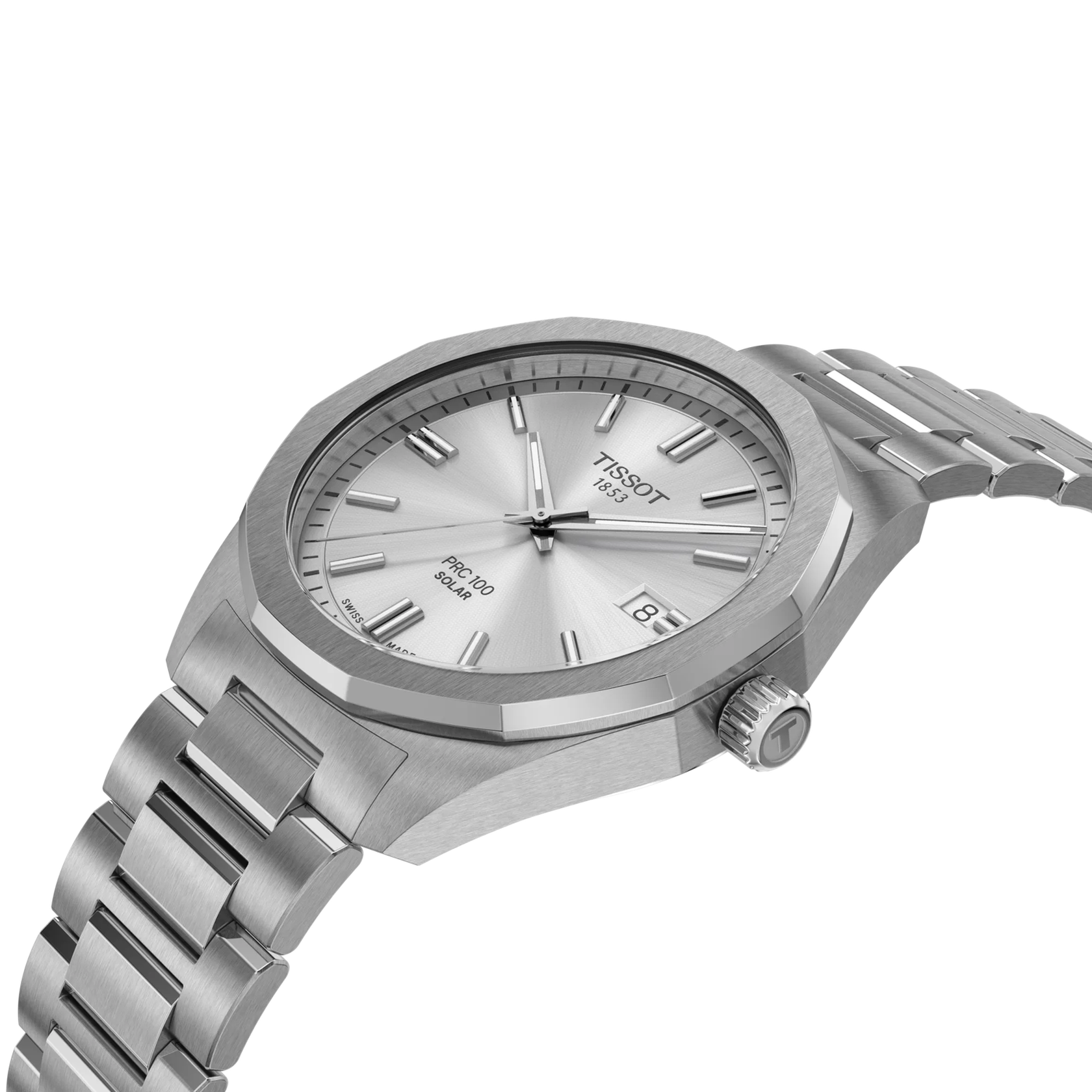 Tissot Watch Tissot PRC 100 Solar Silver Dial, 39mm (T151.422.11.031.00)